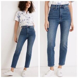 Madewell The Perfect Vintage Jean, High Rise Stretch Maplewood Wash sz. 24